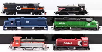 Lot 470 - Six American diesel locos, various makes:...