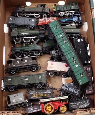 Lot 476 - Five locos & a dozen wagons: kit-built GWR 0-6-...