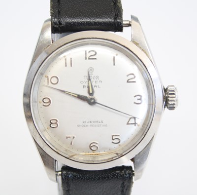 Lot 2250 - A gent's stainless steel Tudor Oyster Royal 21...