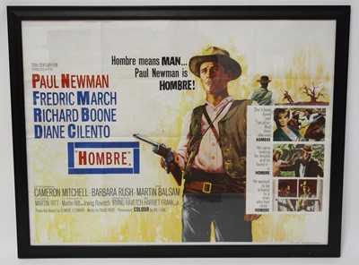 Lot 1288 - Hombre, 1967 UK quad film poster, starring...