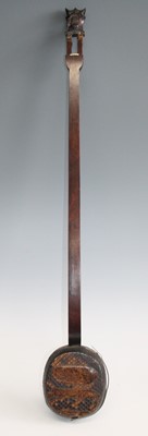 Lot 1212 - An early 20th century Chinese rosewood erhu,...