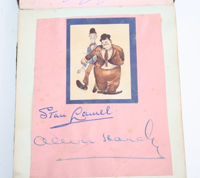 Lot 1289 - A late 1950's / early 1960's autograph album,...