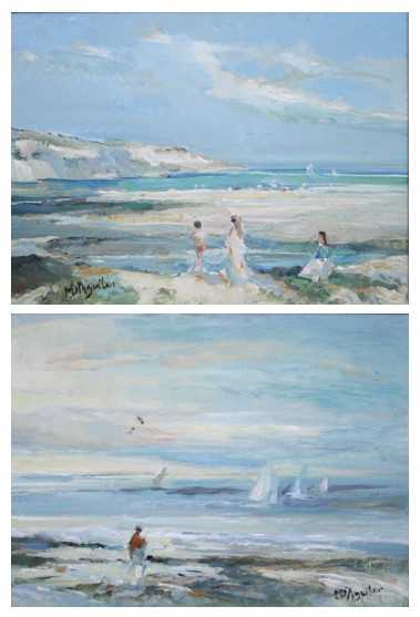 Lot 417 - M D Aguilar - Pair; Les Beaux Jours de Valance...