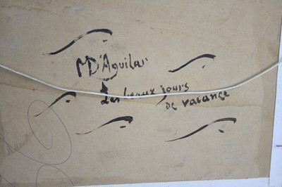 Lot 417 - M D Aguilar - Pair; Les Beaux Jours de Valance...