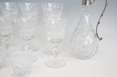 Lot 2128 - A suite of Cumbria Crystal Grasmere pattern...
