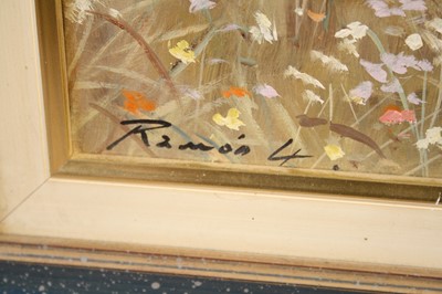 Lot 325 - Luis Ramon - Petites Filles Accroupies, oil on...