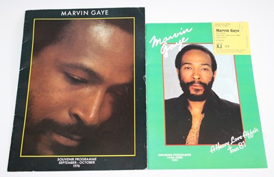 Lot 1258 - Marvin Gaye, a souvenir programme for the 1981...