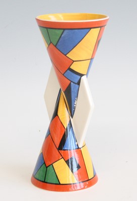 Lot 64 - A Wedgwood reproduction Clarice Cliff Cubist...