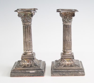 Lot 2178 - A pair of Edwardian silver neo-classical...