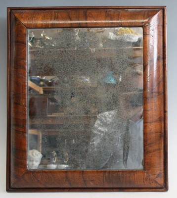 Lot 2637 - An early 18th century walnut cushion framed...