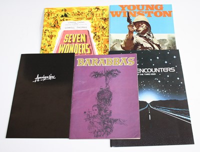 Lot 1265 - A collection of film brochures and promotional...
