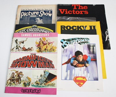 Lot 1265 - A collection of film brochures and promotional...
