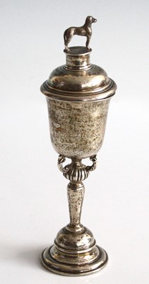 Lot 2181 - A George V silver Kennel Club miniature...