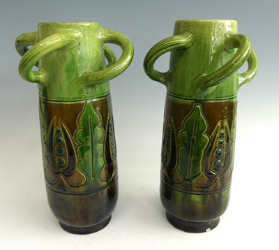 Lot 84 - A large pair of early 20th century glazed...
