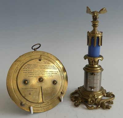 Lot 2293 - An early 20th century Negretti & Zambra brass...