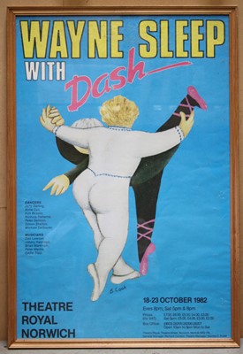 Lot 1261 - Wayne Sleep With Dash, advertising poster for...