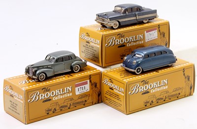 Lot 1711 - Brooklin Collection 1/43rd scale white metal...