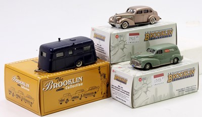 Lot 1725 - Brooklin Collection 1/43rd scale white metal...