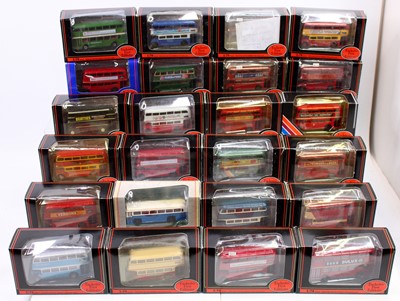 Lot 860 - 24 boxed EFE 1/76th scale bus and coach models,...