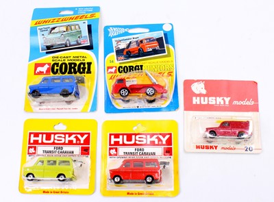 Lot 1355 - Corgi Juniors and Husky group of 5 blister...