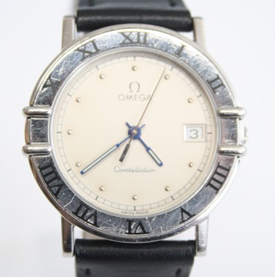 Lot 2252 - A stainless steel Omega Constellation quartz...
