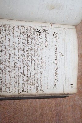 Lot 680 - An early 18th century commonplace / scholar’s...