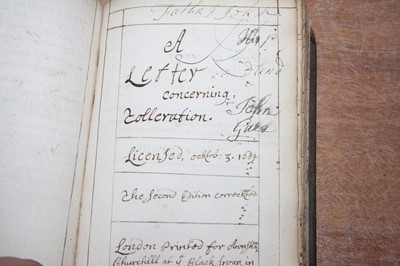 Lot 680 - An early 18th century commonplace / scholar’s...