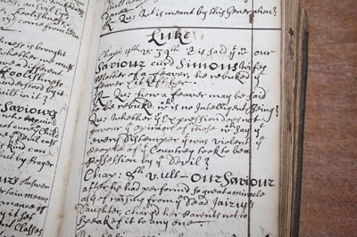 Lot 680 - An early 18th century commonplace / scholar’s...