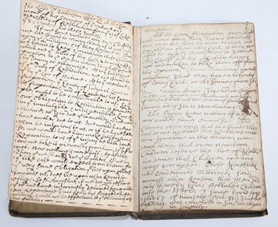 Lot 680 - An early 18th century commonplace / scholar’s...