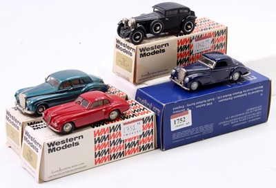 Lot 1752 - Western Models and Metal43 1/43rd scale white...