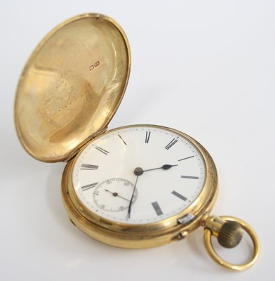 Lot 2240 - A late Victorian gent's 18ct gold cased full...