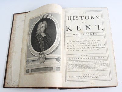 Lot 2024 - Harris, John: The History Of Kent, In Five...
