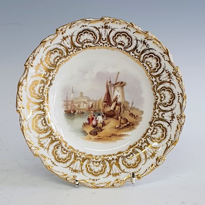 Lot 2089 - A 19th century hard paste porcelain cabinet...