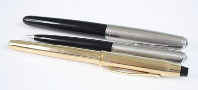 Lot 229 - A Cross Townsend 10ct rolled gold fountain pen,...