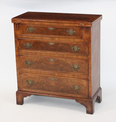 Lot 2663 - A walnut and figured walnut bachelors chest in...