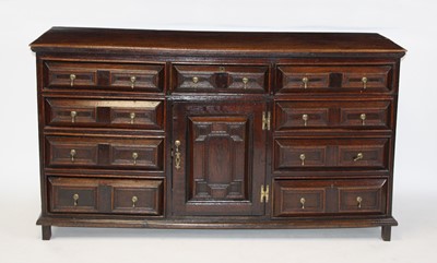 Lot 2603 - A Jacobean period and later geometric moulded...