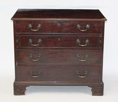 Lot 2698 - A George III mahogany bachelors' chest, having...