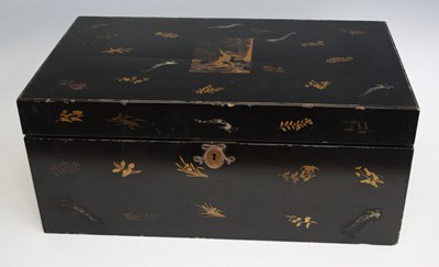 Lot 2476 - A Japanese late Meiji Period (1868-1912) black...