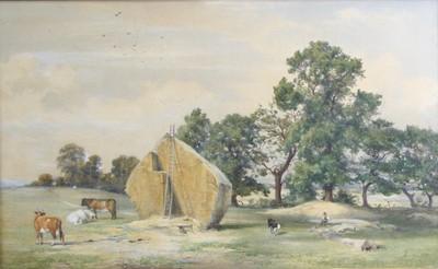 Lot 2570 - John E Newton (1834-1891) - A summer's...