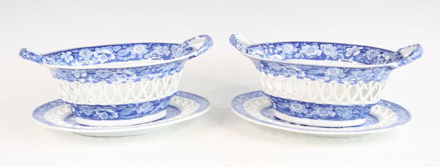 Lot 2080 - A pair of 19th century blue and white...