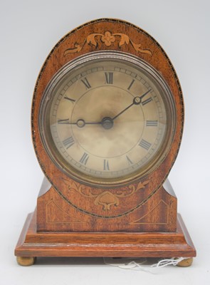 Lot 3 - A 20th century mahogany cased mantel clock,...