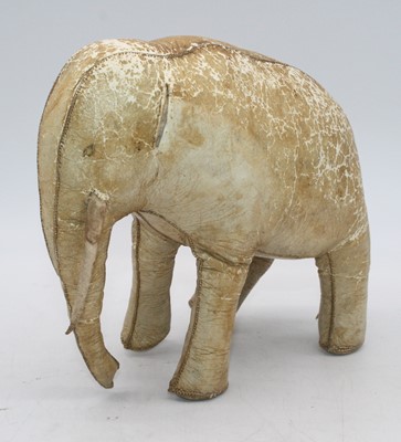 Lot 41 - A vintage kid leather model of an elephant,...