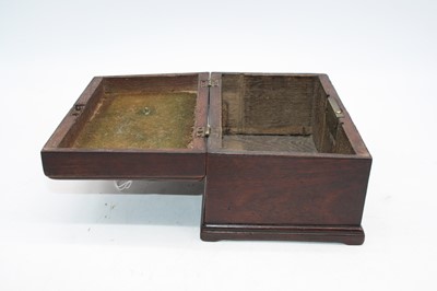 Lot 42 - A George III mahogany box, having brass...
