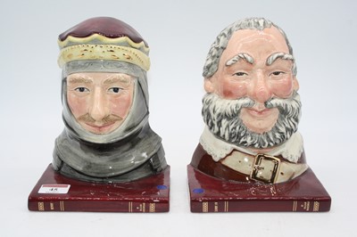 Lot 45 - A pair of Royal Doulton book-ends modelled as...