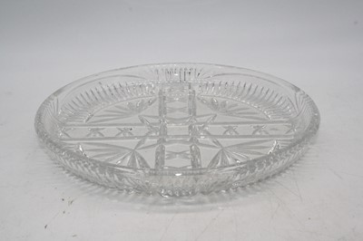 Lot 50 - An Art Deco amber cloud glass dish, in the...