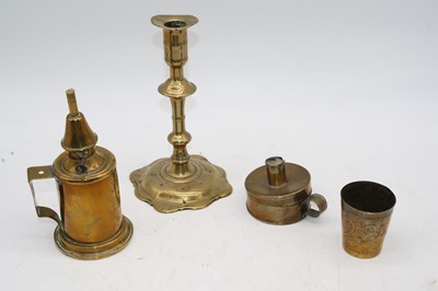 Lot 57 - A collection of metalware, to include a pair...