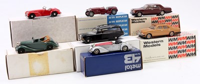 Lot 1795 - 7 various boxed 1/43rd scale white metal...