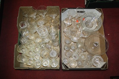 Lot 97 - Two boxes of glassware