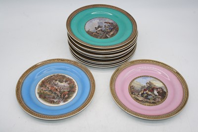 Lot 106 - A collection of Victorian prattware plates,...