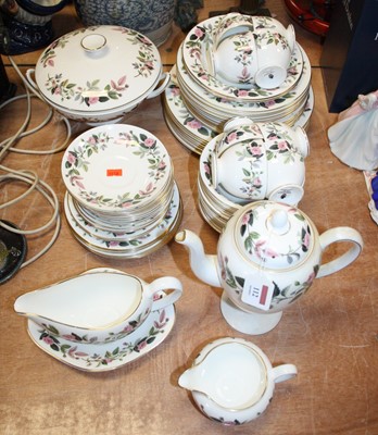 Lot 112 - A Wedgwood Hathaway Rose pattern part tea and...